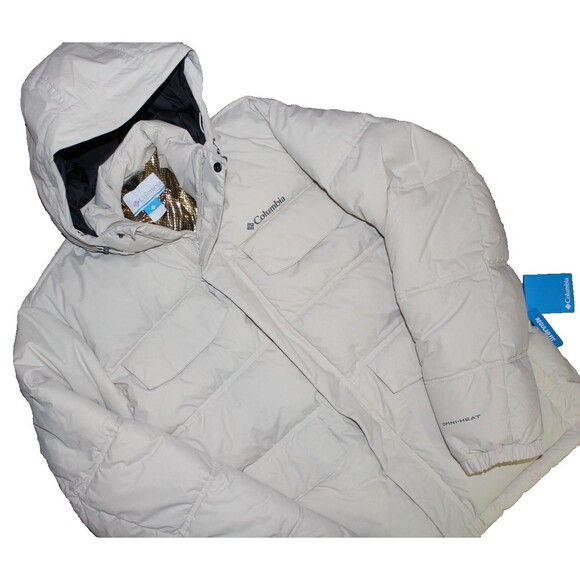 COLUMBIA WOMEN'S OMNI TECH LANDROAMER WINTER JACKET OFF WHITE SZ L NWT $220 - Picture 1 of 6